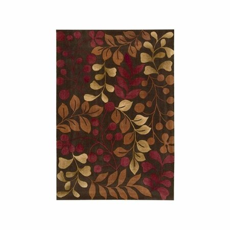 NOURISON Contour CON02 Hand Tufted Chocolate Rug - 5 ft. x 7 ft. 6 in. 99446045690